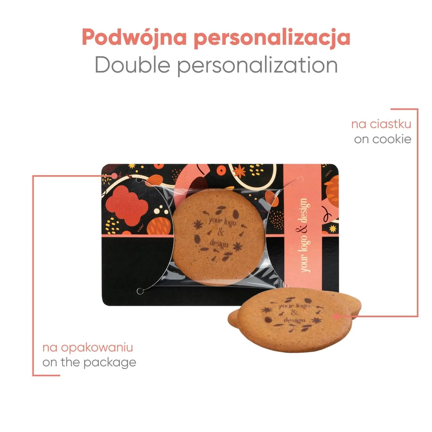 CIASTKO REKLAMOWE LOGO COOKIE KARNET P136927Z