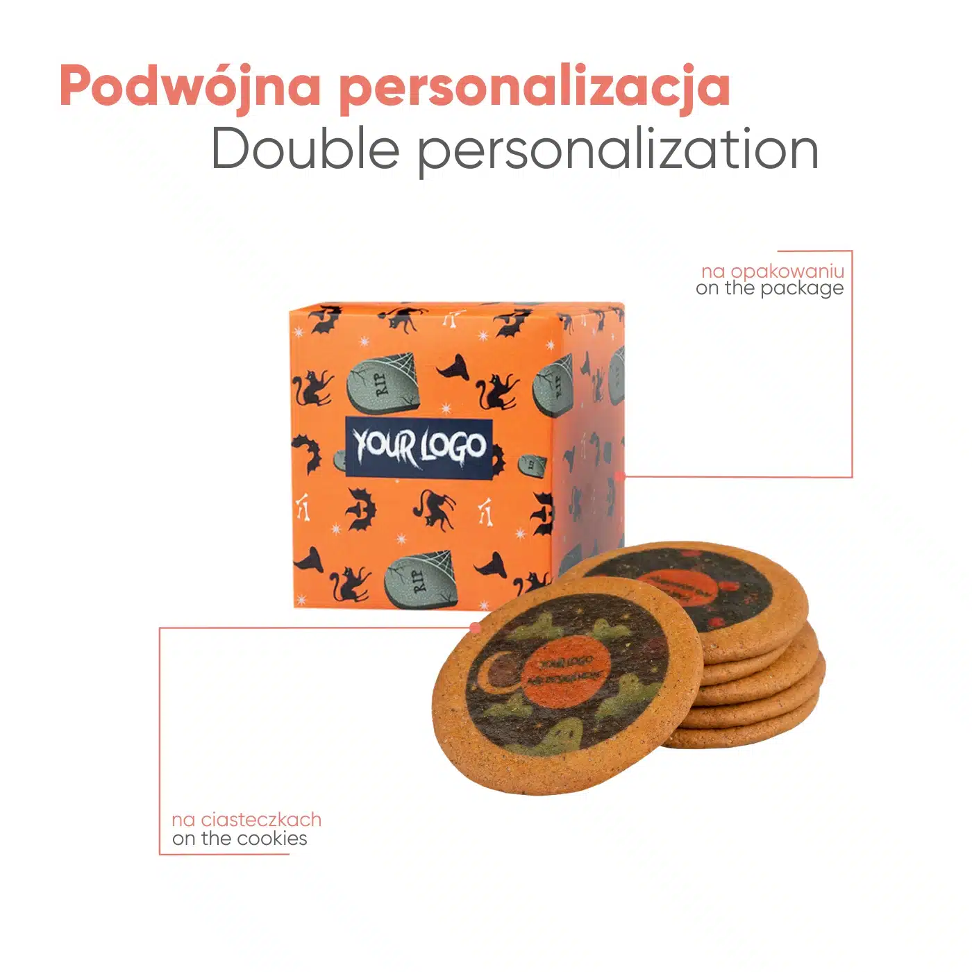 CIASTKA REKLAMOWE LOGO COOKIE BOX 6 SZT P136523Z