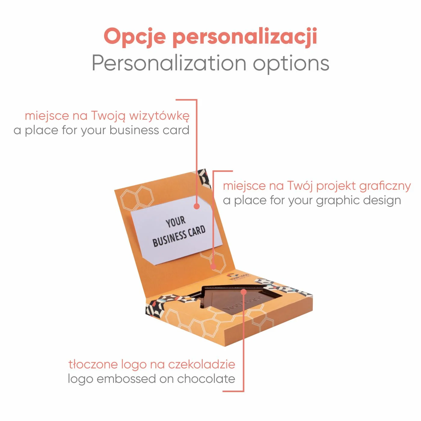 CZEKOLADOWY KSZTAŁT CHOCO4MAT MINI DOMEK Z WIZYTÓWKĄ P136568Z