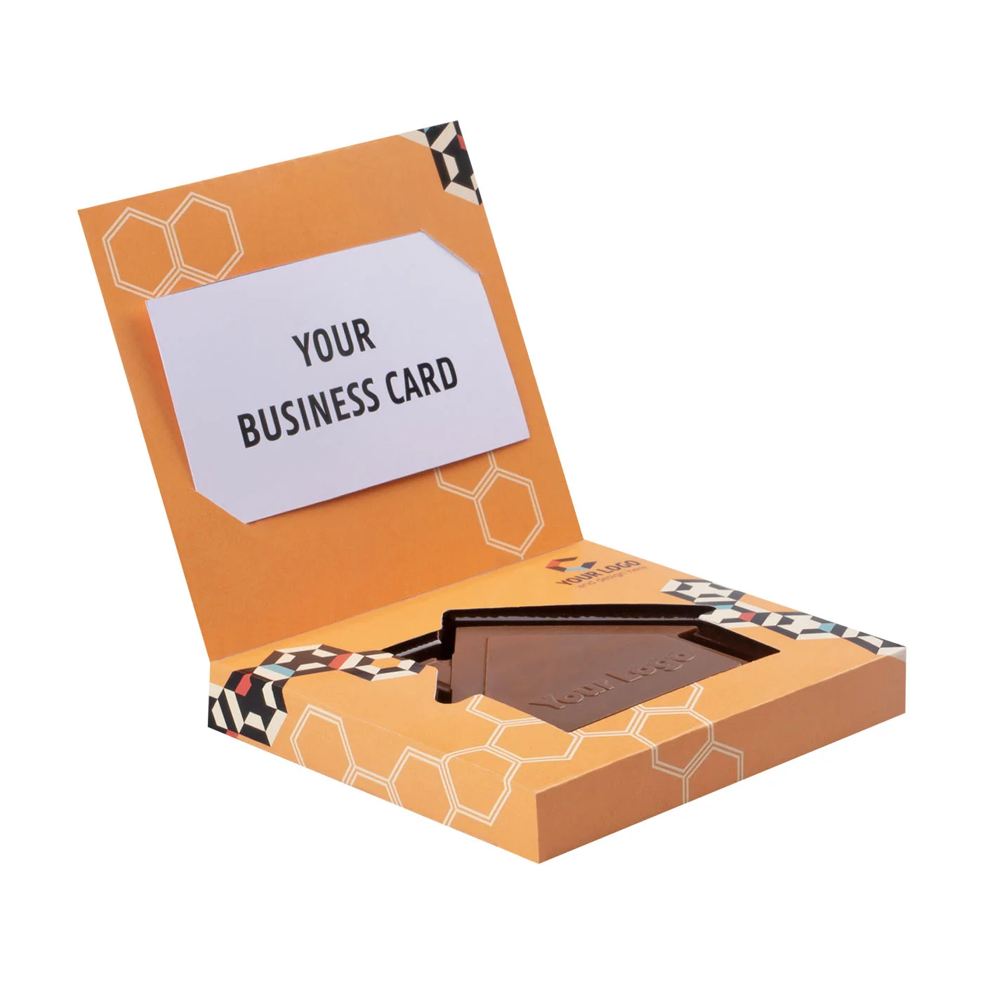 CZEKOLADOWY KSZTAŁT CHOCO4MAT MINI DOMEK Z WIZYTÓWKĄ P136568Z SL-0370/DOMEK