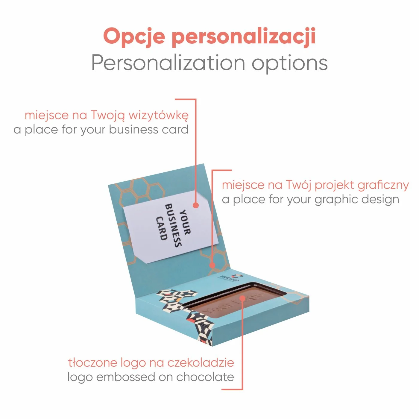 CZEKOLADOWY KSZTAŁT CHOCO4MAT MINI KARTKA Z KALENDARZA Z WIZYTÓWKĄ P136575Z