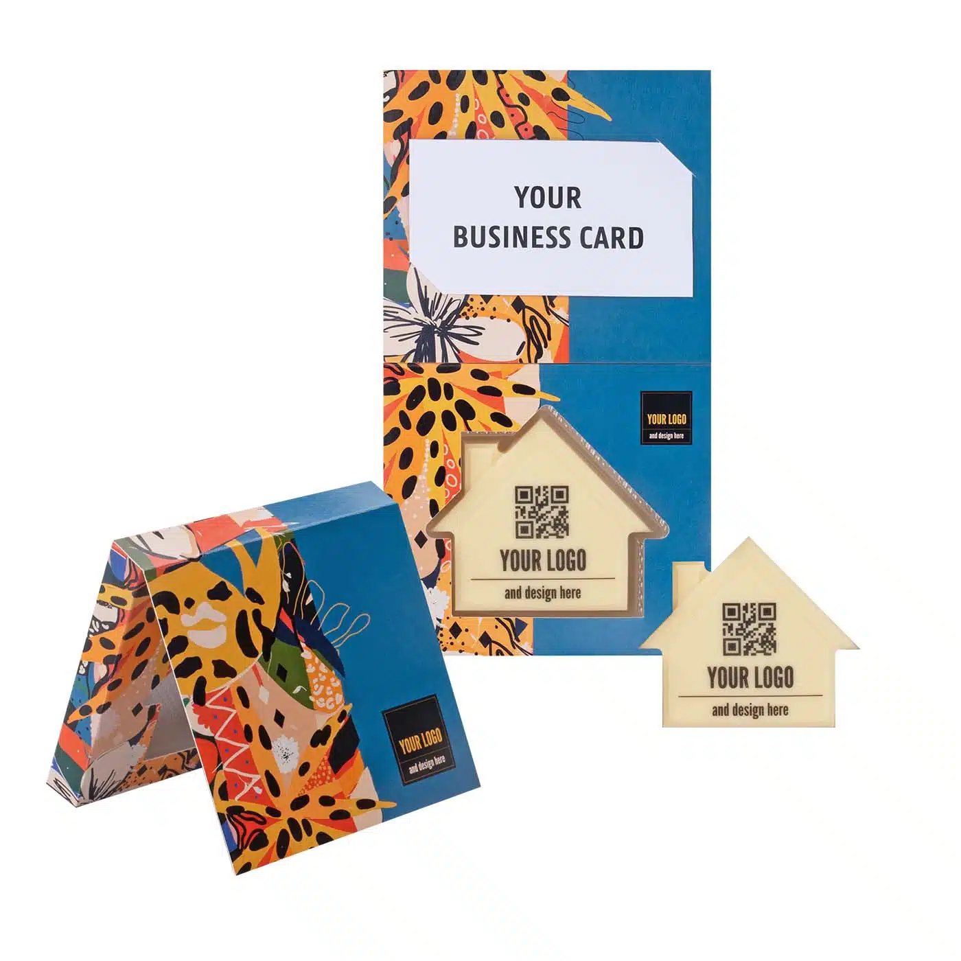 CZEKOLADOWY KSZTAŁT CHOCO4MAT MINI DOMEK PRINT Z WIZYTÓWKĄ P136567Z