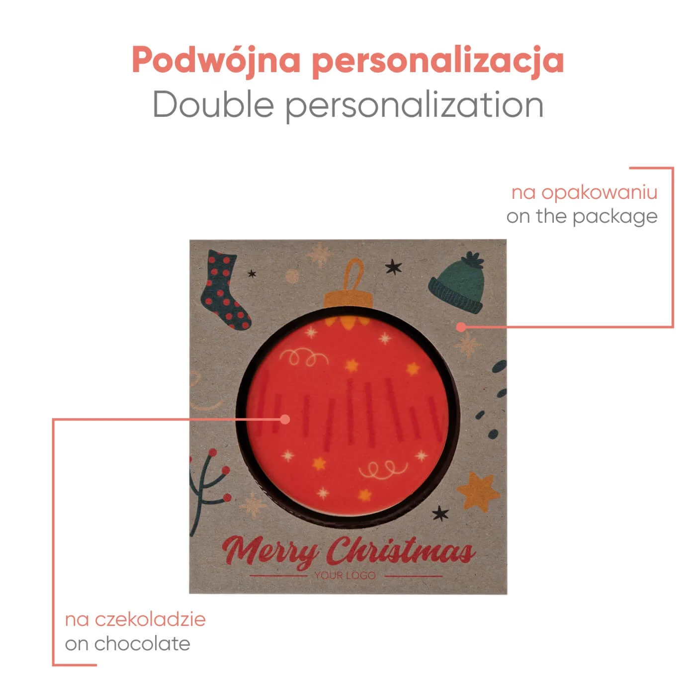 CZEKOLADOWY KSZTAŁT CHOCO4MAT MINI KOŁO PRINT P137403Z