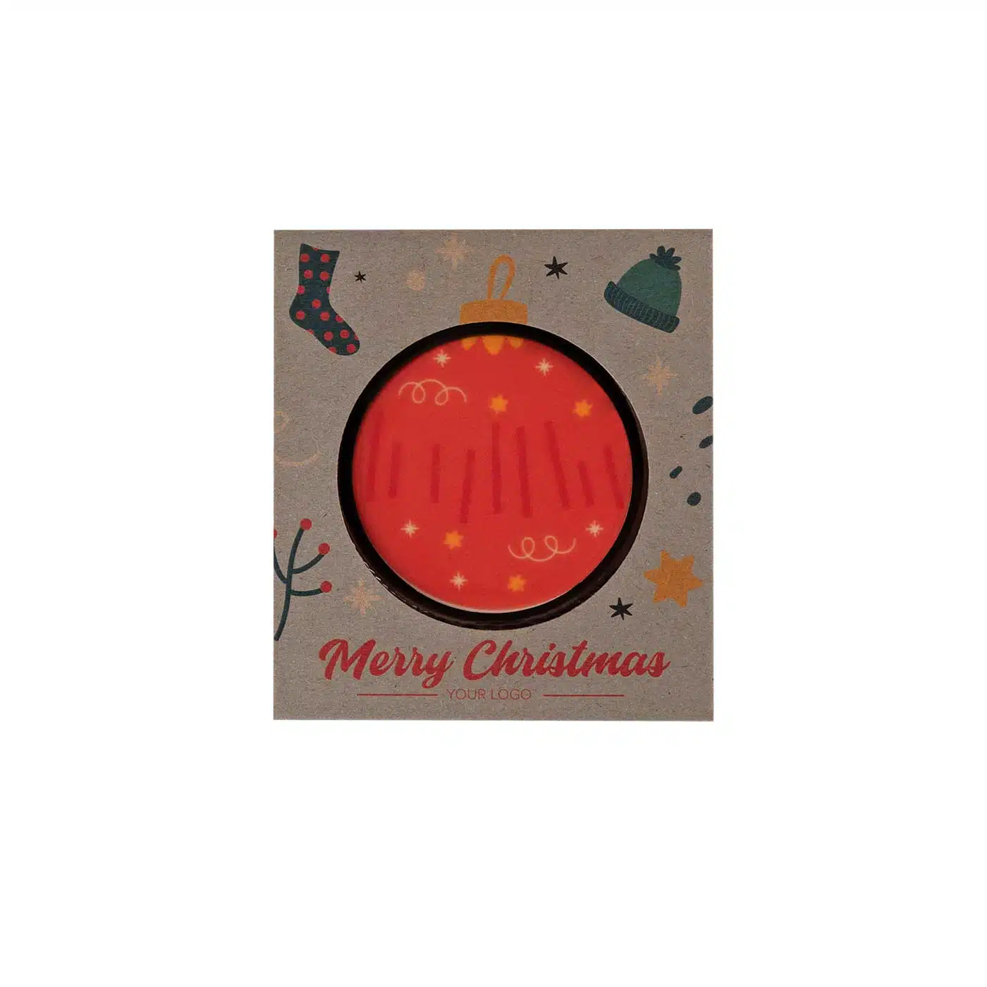 CZEKOLADOWY KSZTAŁT CHOCO4MAT MINI KOŁO PRINT P137403Z SL-0378P/CIRCLE/XMAS