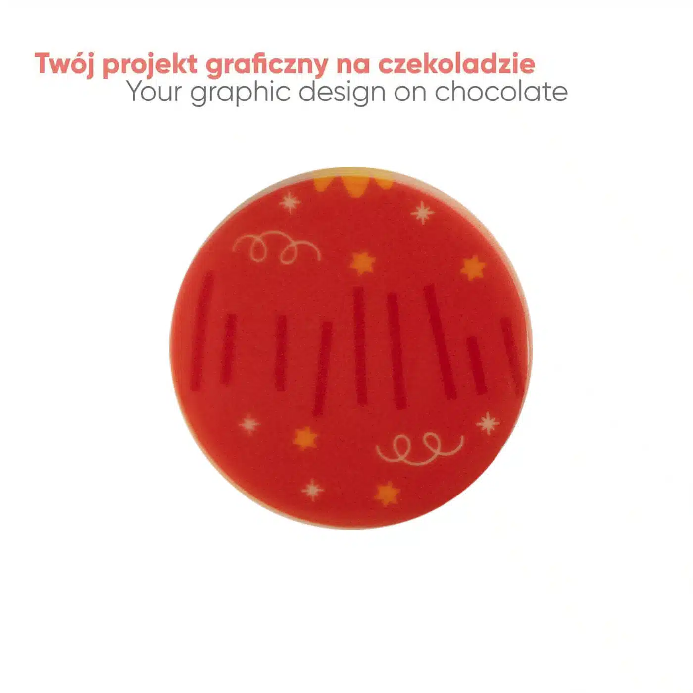 CZEKOLADOWY KSZTAŁT CHOCO4MAT MINI KOŁO PRINT P137403Z
