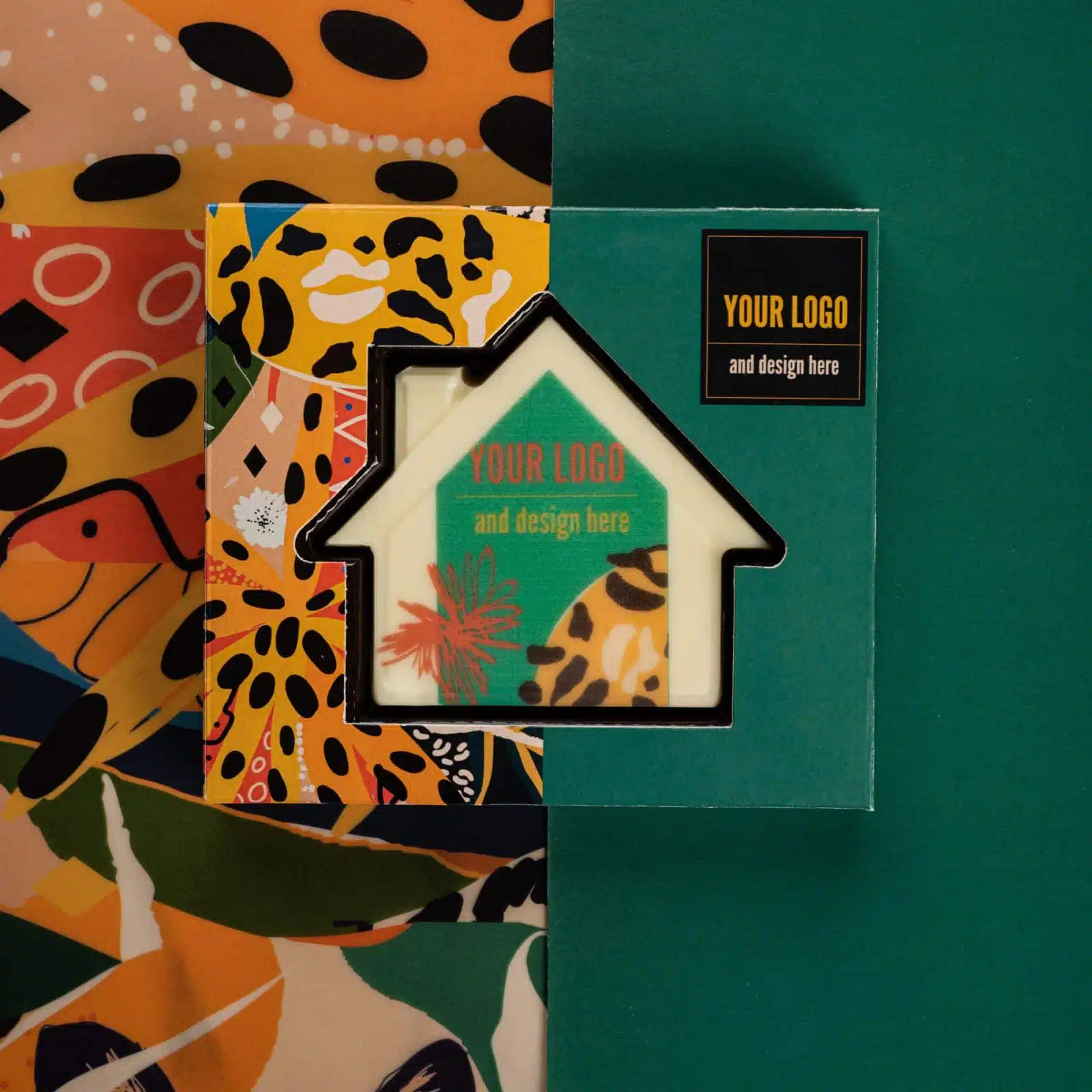 CZEKOLADOWY KSZTAŁT CHOCO4MAT MINI DOMEK PRINT P136566Z