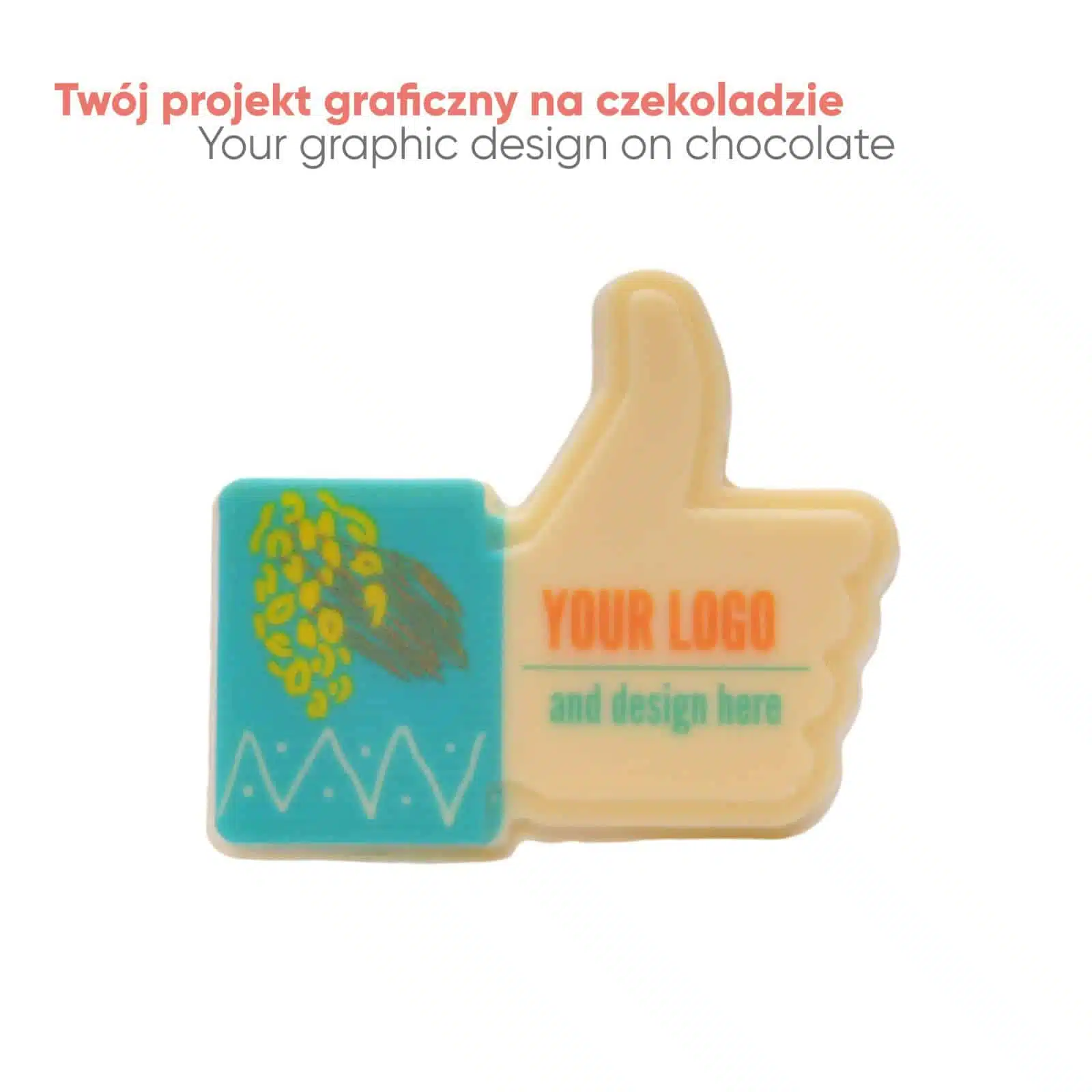 CZEKOLADOWY KSZTAŁT CHOCO4MAT MINI I LIKE IT PRINT P136570Z