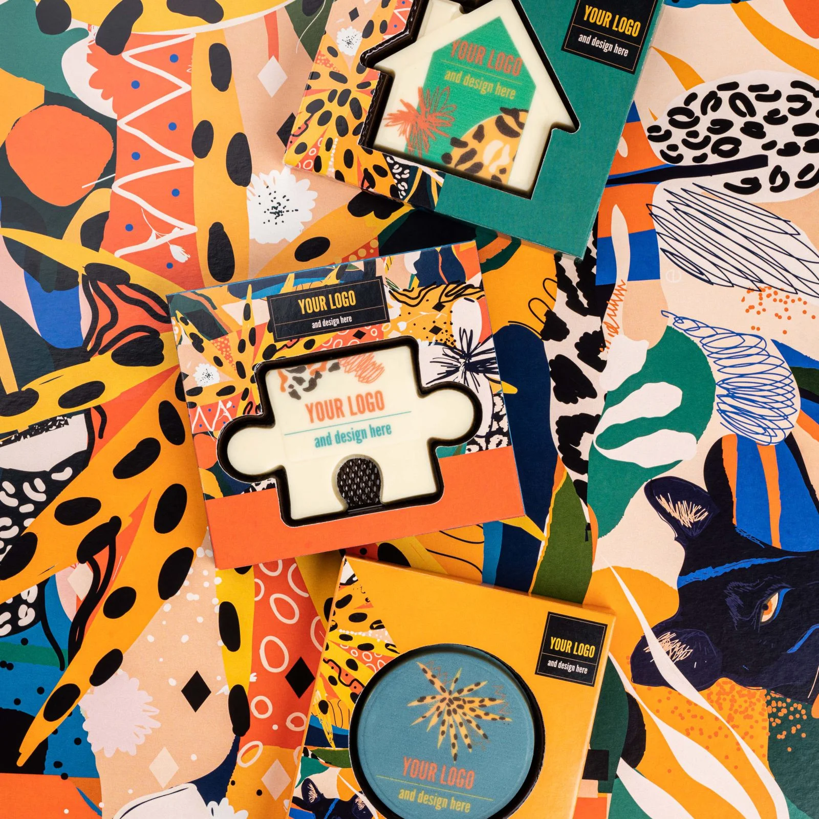 CZEKOLADOWY KSZTAŁT CHOCO4MAT MINI KARTKA Z KALENDARZA PRINT P136572Z