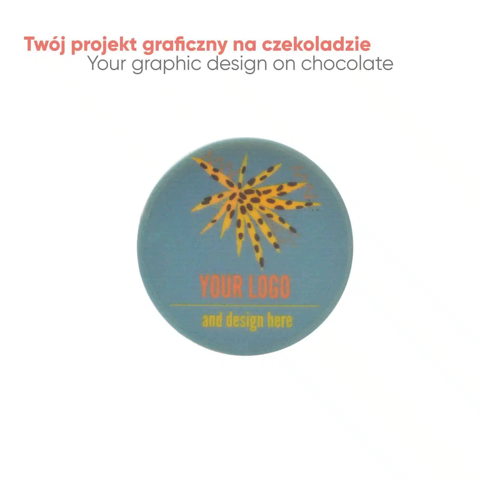 CZEKOLADOWY KSZTAŁT CHOCO4MAT MINI KOŁO PRINT P136577Z
