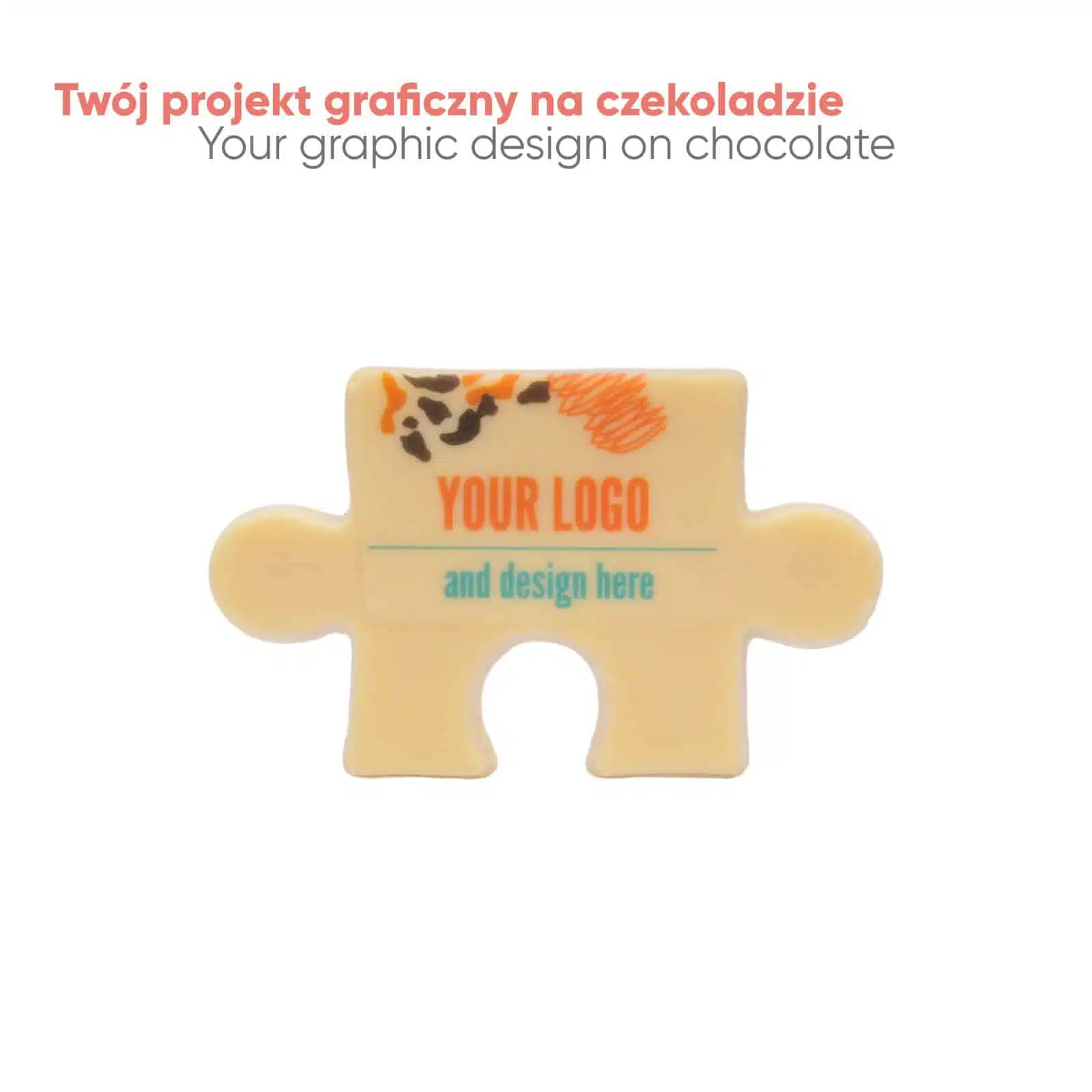 CZEKOLADOWY KSZTAŁT CHOCO4MAT MINI PUZZEL PRINT P136583Z