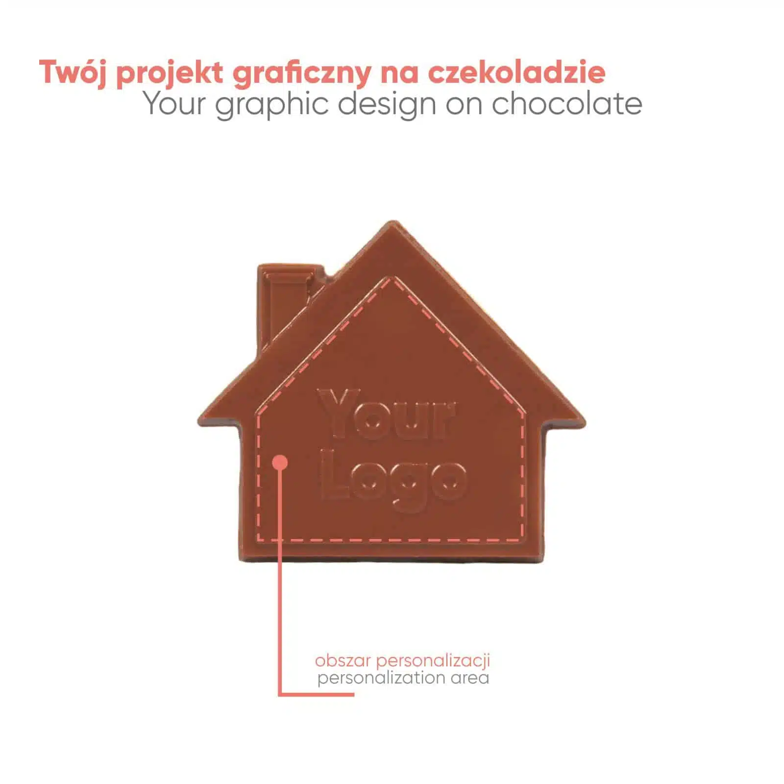 CZEKOLADOWY KSZTAŁT CHOCO4MAT MINI DOMEK P136565Z