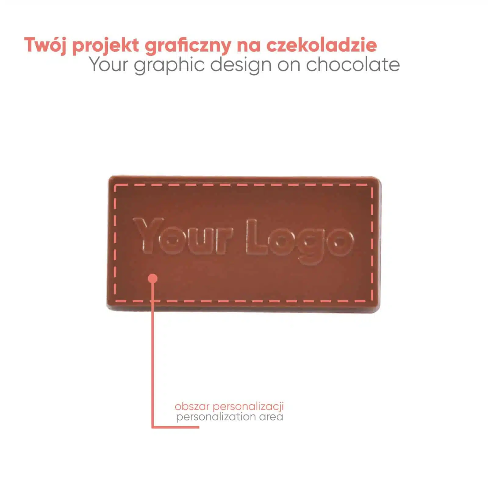 CZEKOLADOWY KSZTAŁT CHOCO4MAT MINI KARTKA Z KALENDARZA Z WIZYTÓWKĄ P136575Z