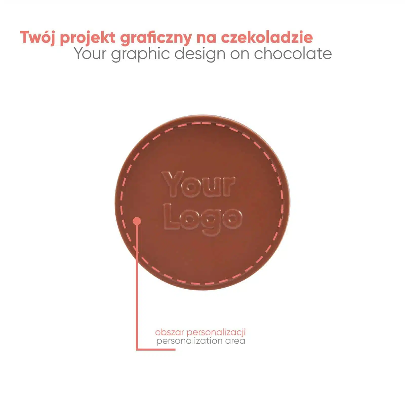 CZEKOLADOWY KSZTAŁT CHOCO4MAT MINI KOŁO P143502Z SL-0378/CIRCLE/XMAS