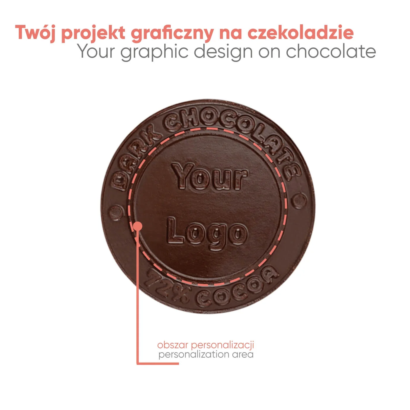 CZEKOLADOWY KSZTAŁT CHOCO4MAT MINI MEDAL CHOCOLATE EXPERT P137396Z