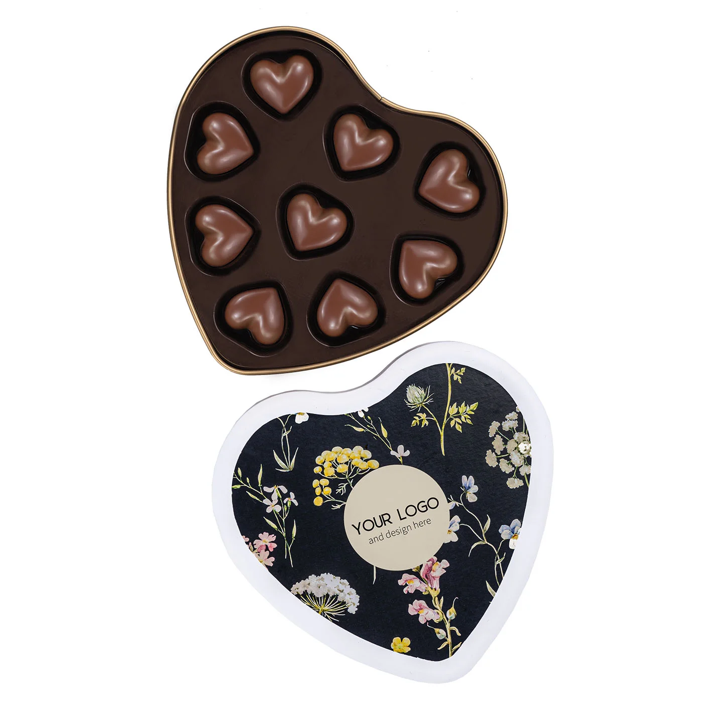 PRALINY VELVET HEARTS TIN P136686Z