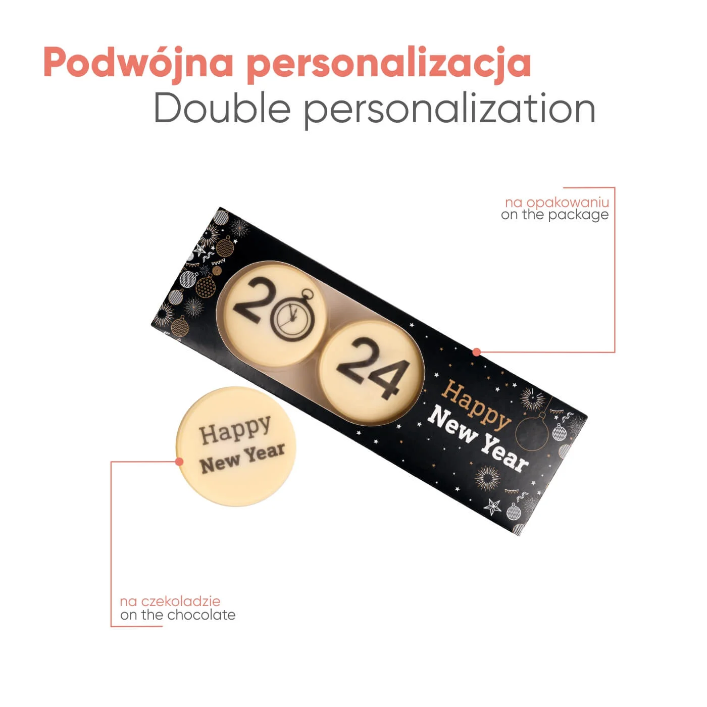 PRALINY Z NADRUKIEM CHOCO CIRCLE 3 SZT P136925Z