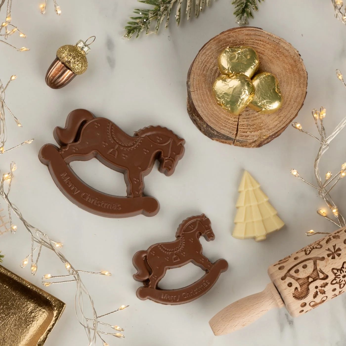 ZESTAW CZEKOLADEK MINI KONIKI NA BIEGUNACH 3 SZTUKI Xmas P137292Z