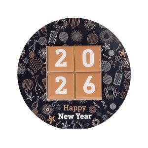 ZESTAW CZEKOLADEK KWADRATOWYCH W KOPERCIE KSZTAŁTOWEJ – KOŁO P136789Z SL-0525A/NEW YEAR