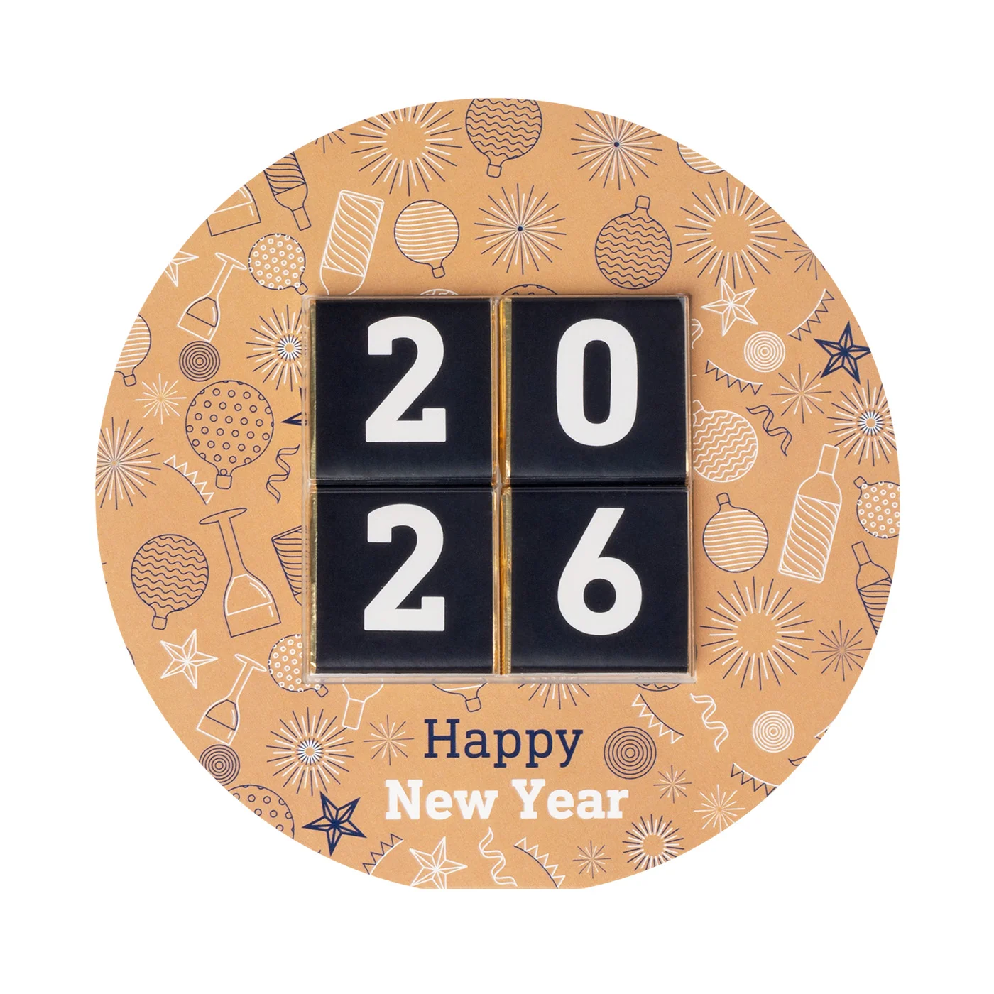 ZESTAW CZEKOLADEK KWADRATOWYCH W KOPERCIE KSZTAŁTOWEJ – KOŁO P136789Z