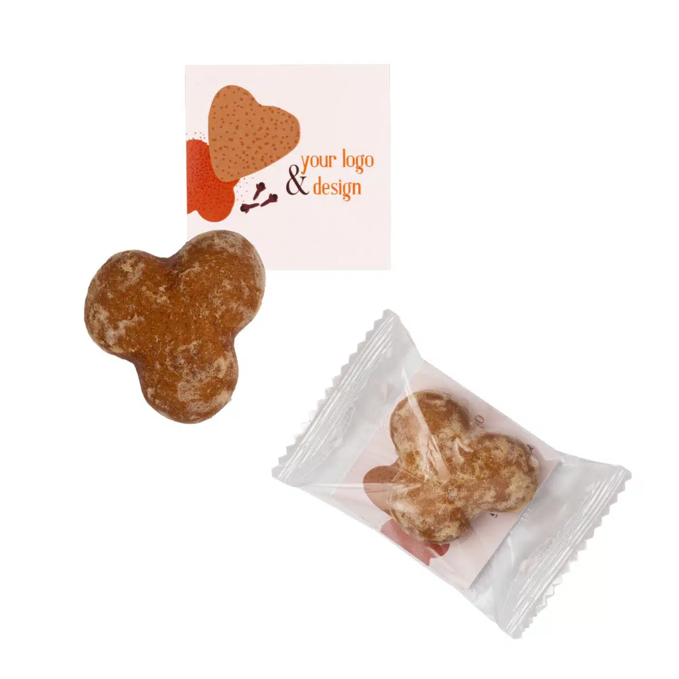 TORUŃSKIE PIERNIKI ADVERT CARD – PIERNIK Z LOGO W LUKRZE P136779Z