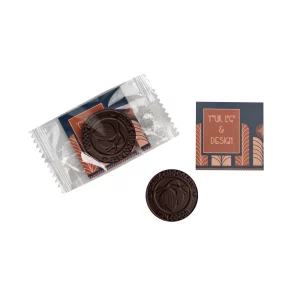 SŁODYCZE REKLAMOWE ADVERT CARD – CZEKOLADOWY MEDALIK CHOCOLATE EXPERT P136706Z SL-0530F