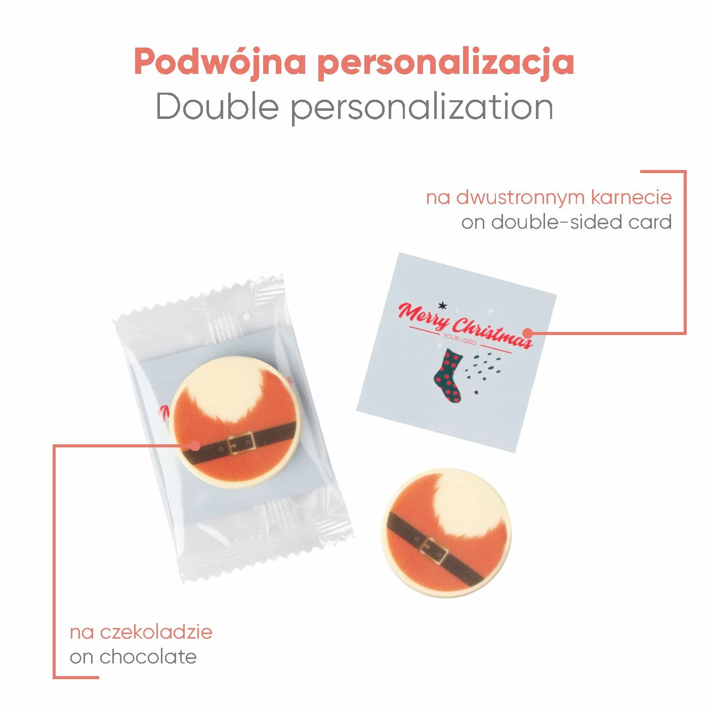 SŁODYCZE REKLAMOWE ADVERT CARD – CZEKOLADOWY MEDAL PRINT P143557Z