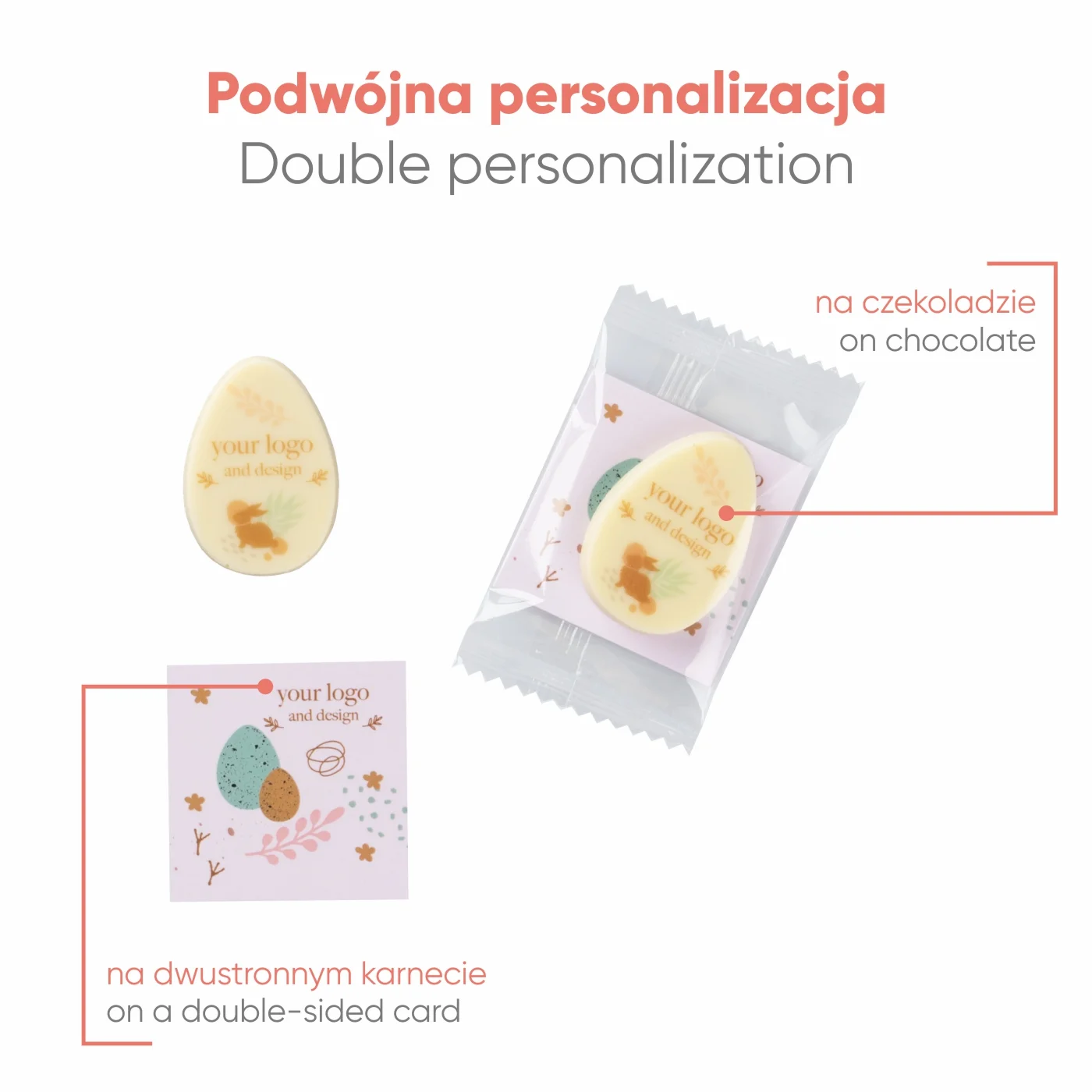 SŁODYCZE REKLAMOWE ADVERT CARD – JAJKO PRINT P136712Z