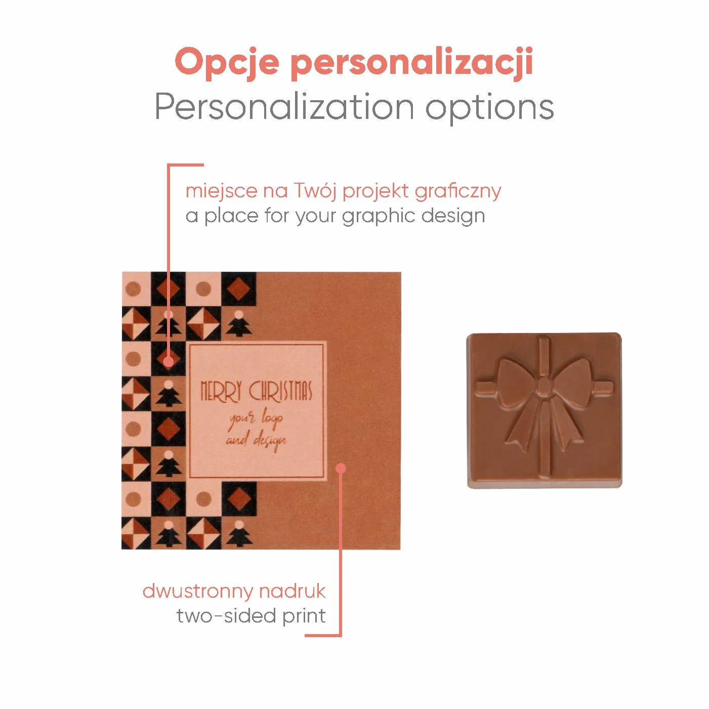 SŁODYCZE REKLAMOWE ADVERT CARD – PRALINKA GIFT BOX P137409Z