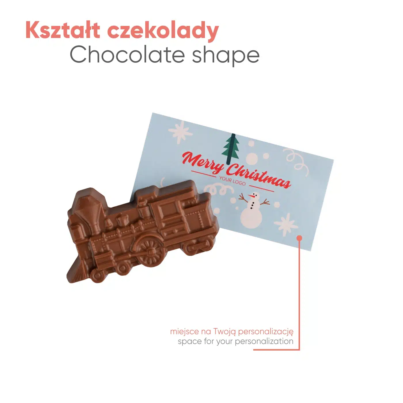 SŁODYCZE REKLAMOWE ADVERT CARD – CZEKOLADKA CHRISTMAS EXPRESS Xmas P143498Z