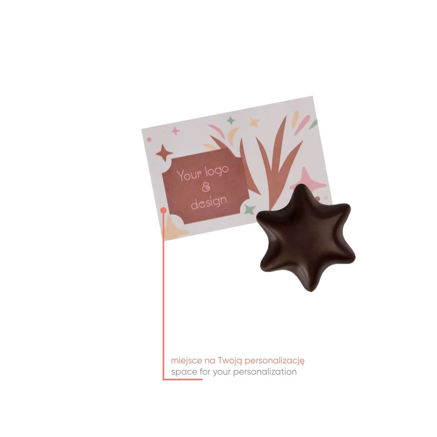 SŁODYCZE REKLAMOWE ADVERT CARD – SWEET STAR P136719Z