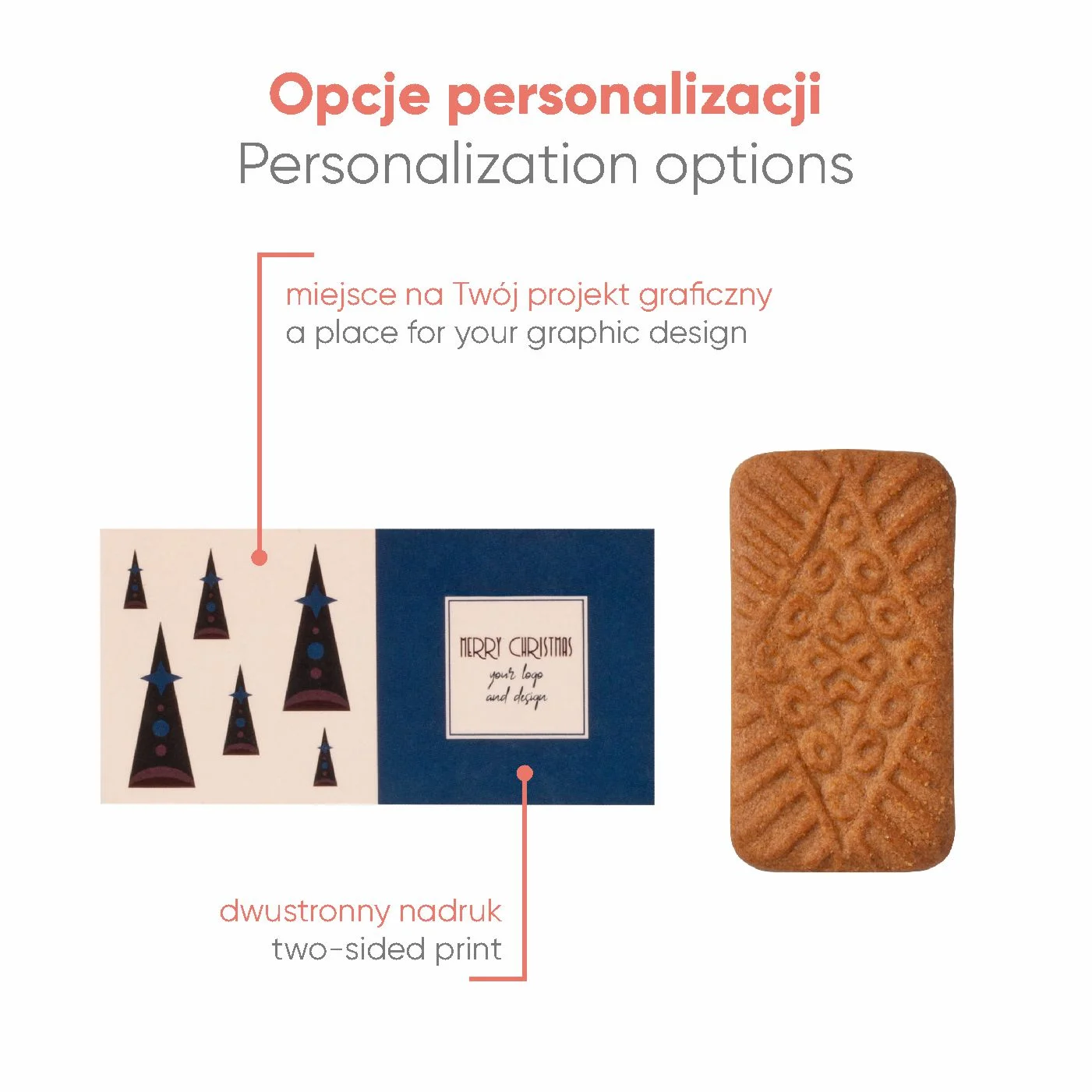 SŁODYCZE REKLAMOWE ADVERT CARD – CIASTKO KORZENNE Xmas P137314Z