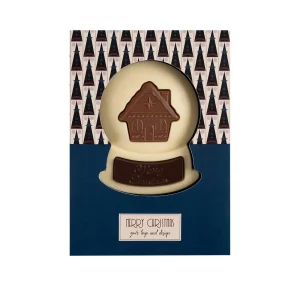 CZEKOLADOWY KSZTAŁT BOŻONARODZENIOWA KULA ŚNIEŻNA P137375Z SL-0592/XMAS