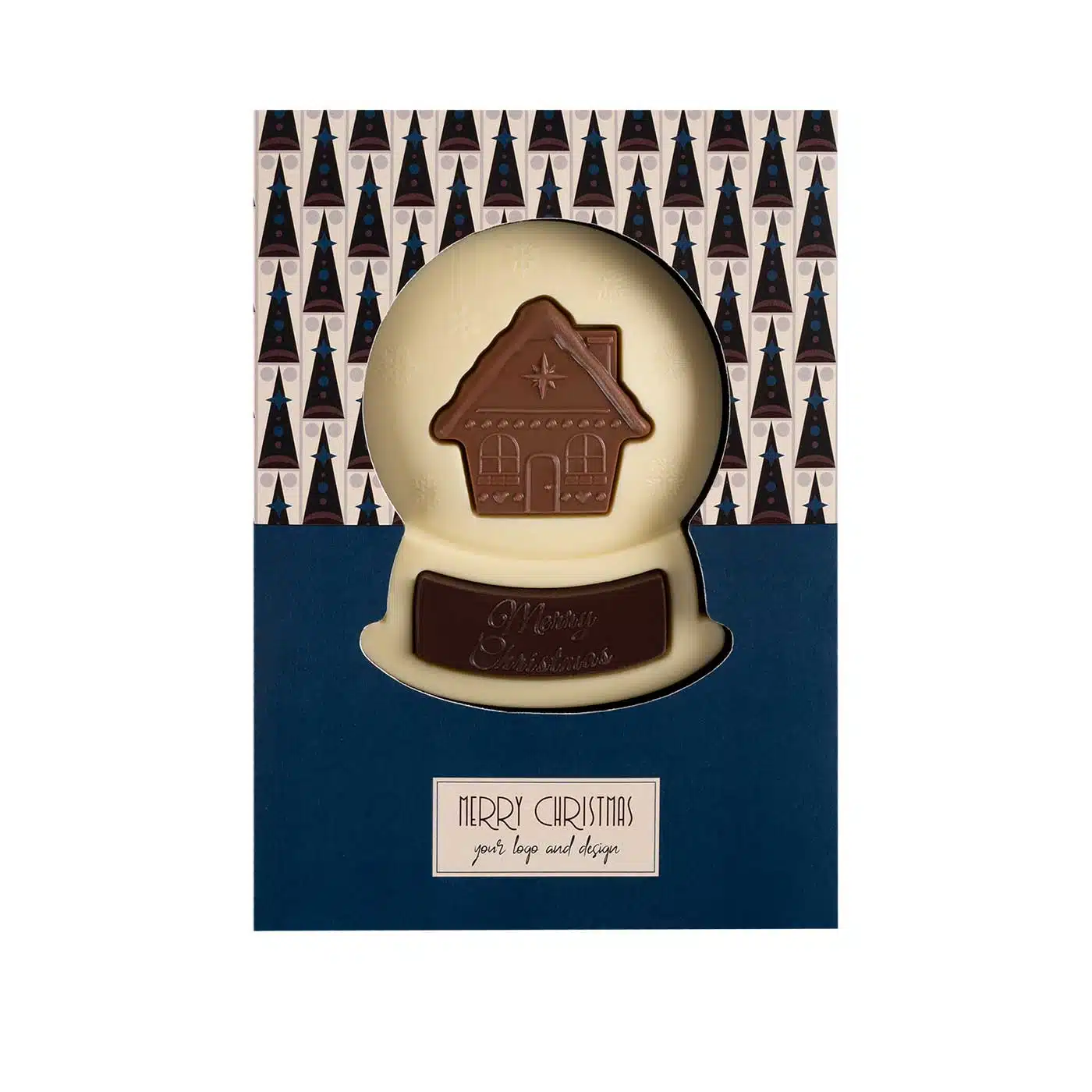 CZEKOLADOWY KSZTAŁT BOŻONARODZENIOWA KULA ŚNIEŻNA P137375Z SL-0592/XMAS