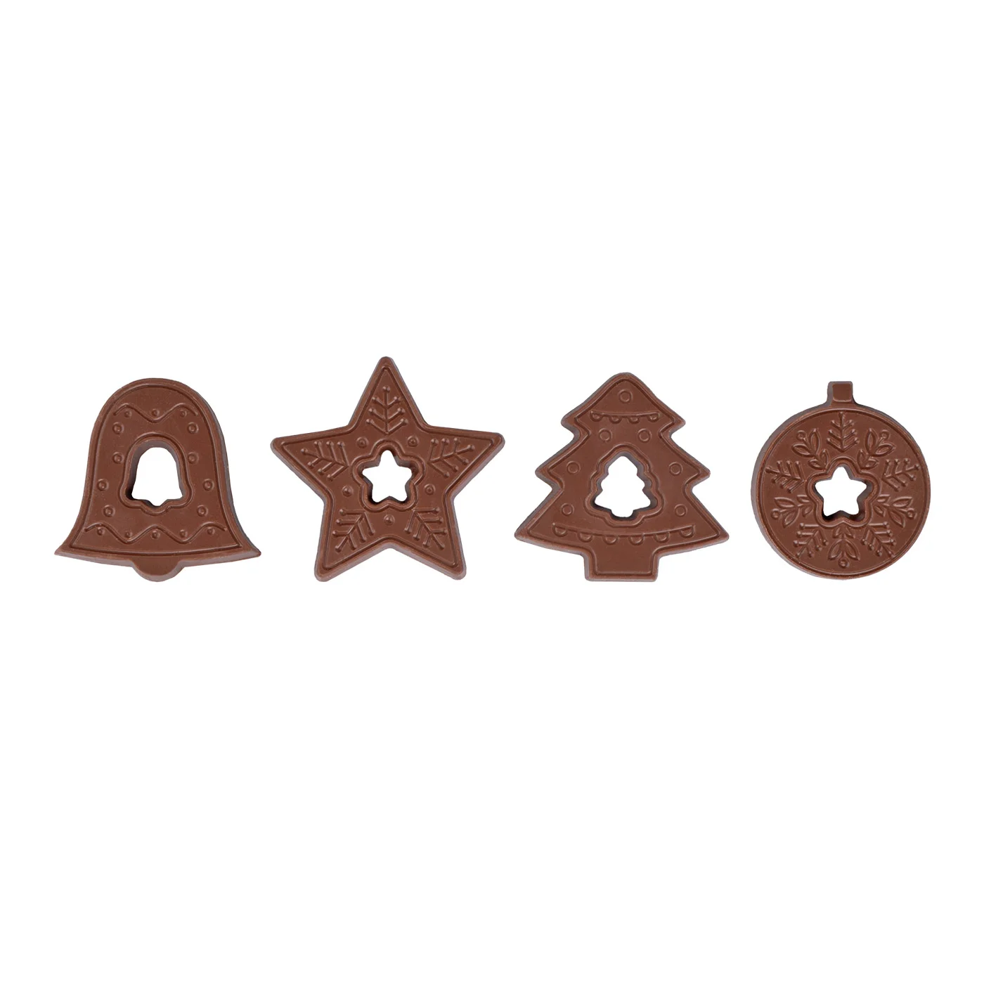 ZESTAW CZEKOLADEK CHRISTMAS TREE CHARMS 4 SZT P137407Z