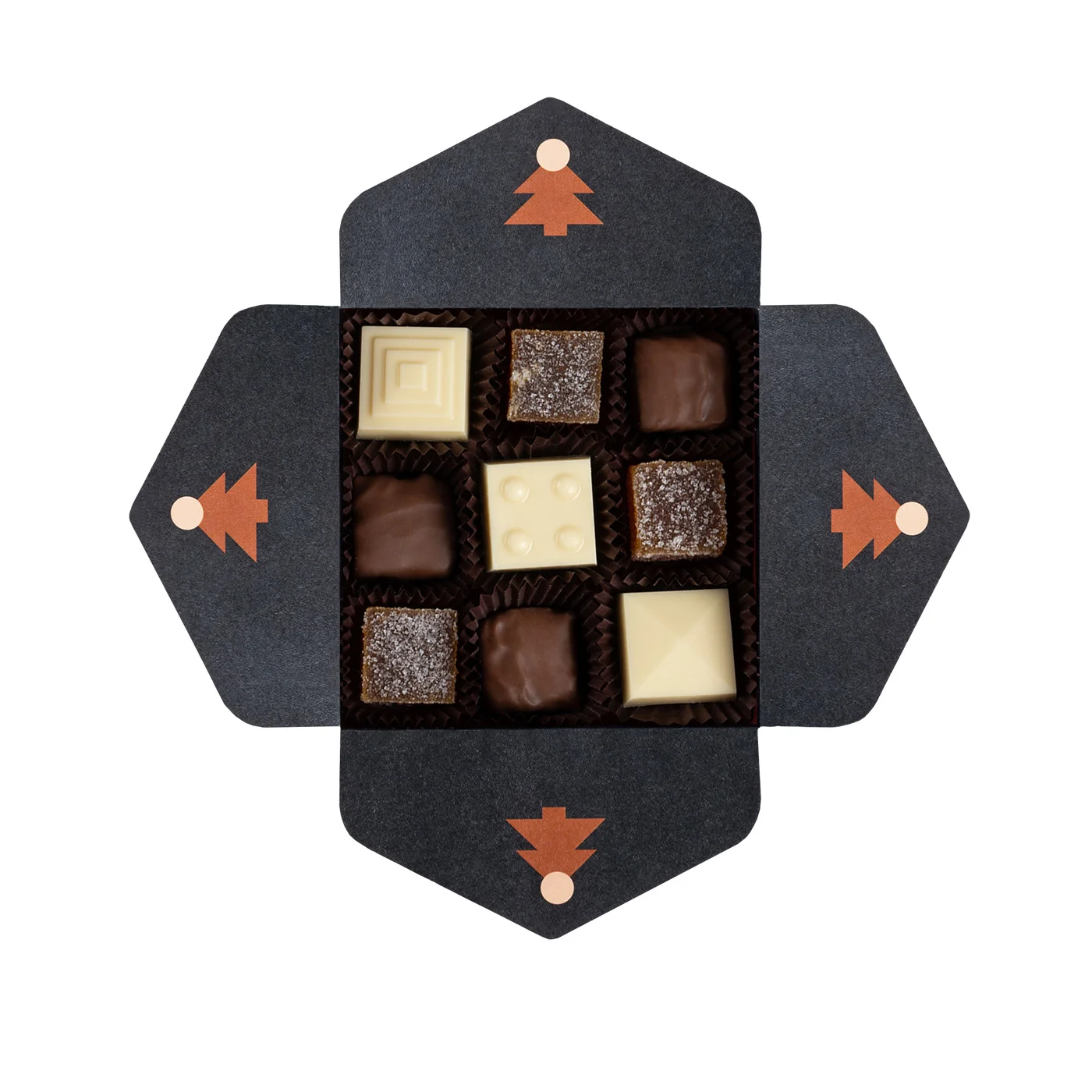 BOMBONIERKA OWOCOWA MOZAIKA 9 SZT P137356Z SL-0621/XMAS