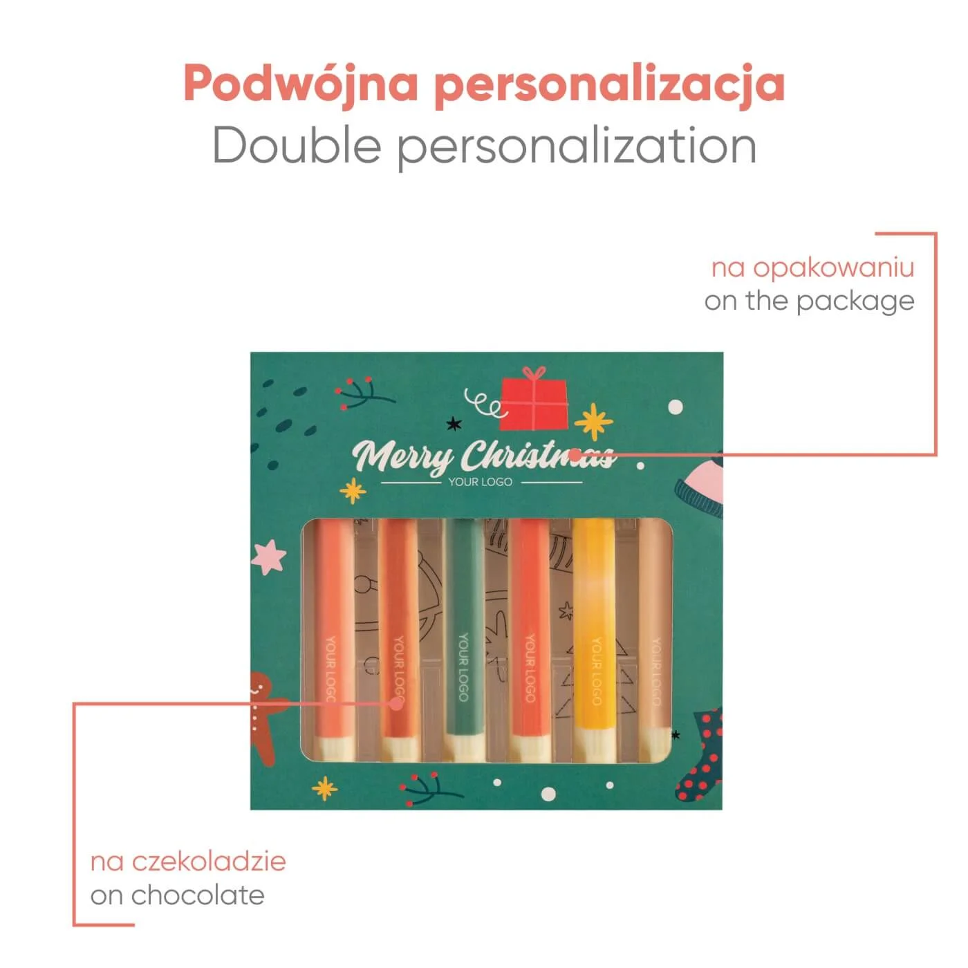 ZESTAW CZEKOLADEK Z NADRUKIEM KREDKI 6 SZT P136801Z