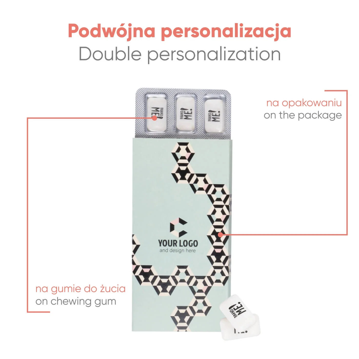 GUMY DO ŻUCIA W BLISTRZE 12 SZT BRAND ME! MINTS P137049Z