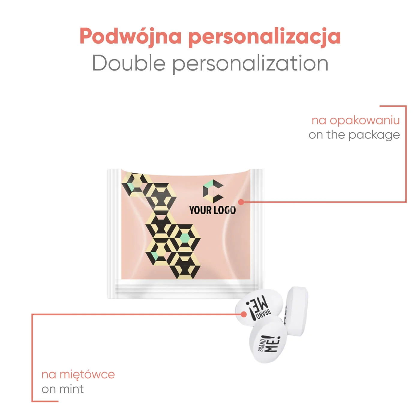 SŁODYCZE REKLAMOWE MINT BAG BRAND ME! MINTS P136744Z