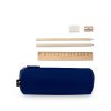 NOMAD. Wielofunkcyjne etui z filcu pochodzącego z recyklingu (100% rPET) z linijką, ołówkami, gumką i temperówką P134756S granatowy