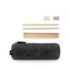 NOMAD. Wielofunkcyjne etui z filcu pochodzącego z recyklingu (100% rPET) z linijką, ołówkami, gumką i temperówką P134756S ciemny szary