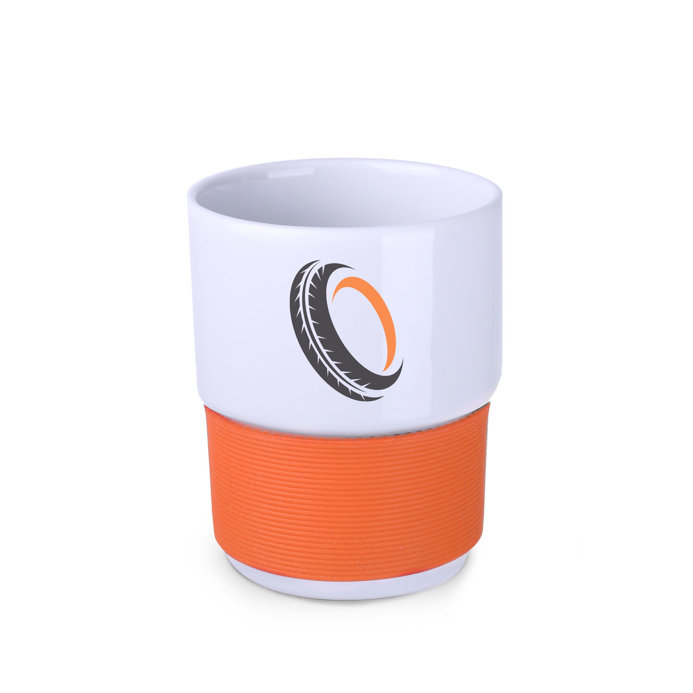 Kubek Freddo Plus 330 ml P133227M biały / pomarańczowy