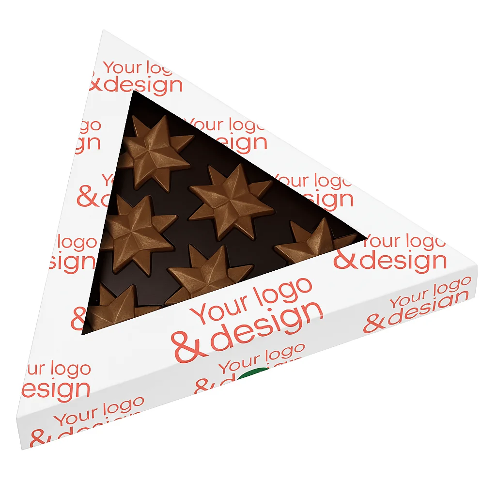 ZESTAW CZEKOLADEK CZEKOLADOWE GWIAZDKI 6 Xmas P143501Z