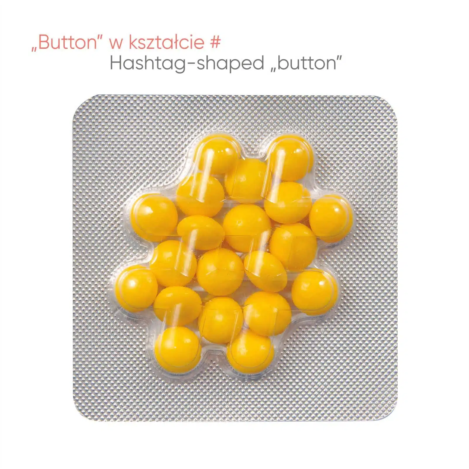 DRAŻETKI PUSH THE BUTTON ZAWIESZKA – HASHTAG P137028Z