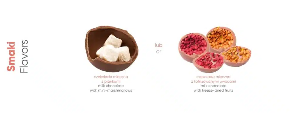 CZEKOLADOWE KULE DOUBLE CHOCOLATE SURPRISE P137277Z