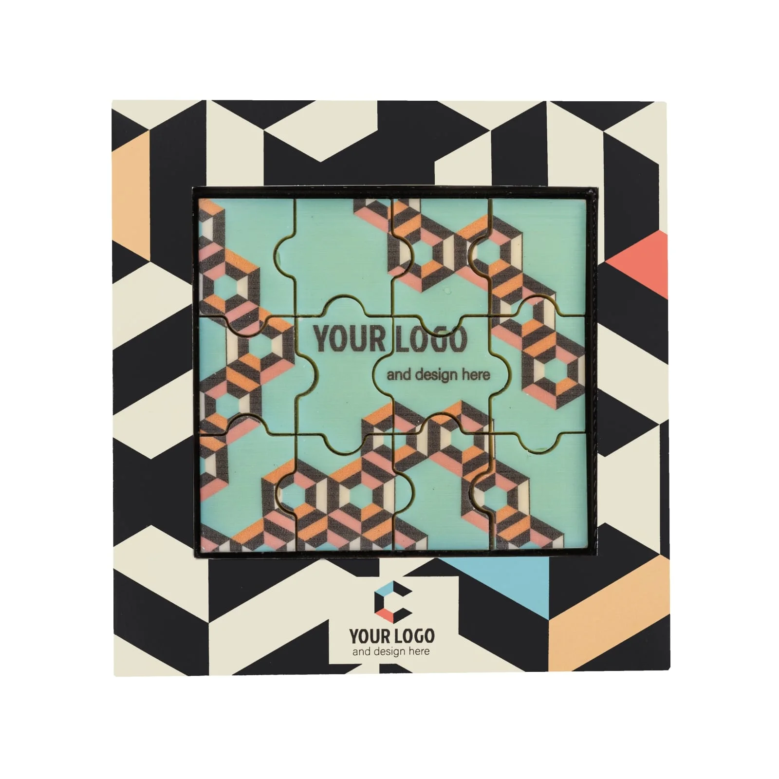 ZESTAW CZEKOLADEK Z NADRUKIEM PUZZLE 12 SZTUK P136803Z SL-0047