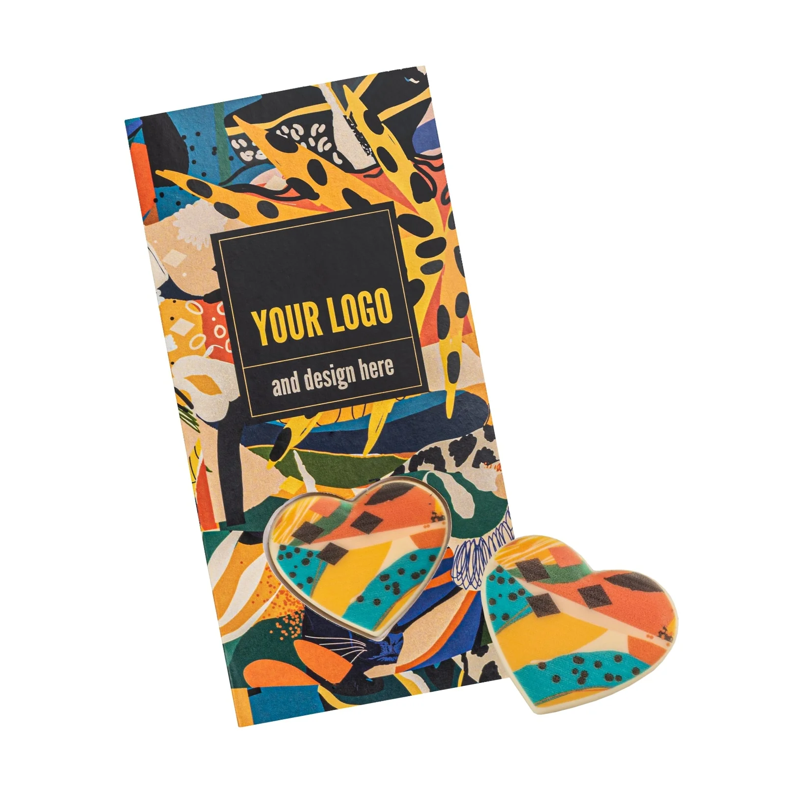 MINI CZEKOLADKA Z NADRUKIEM PUSH THE CHOCO BUTTON SERCE P136644Z SL-0113.