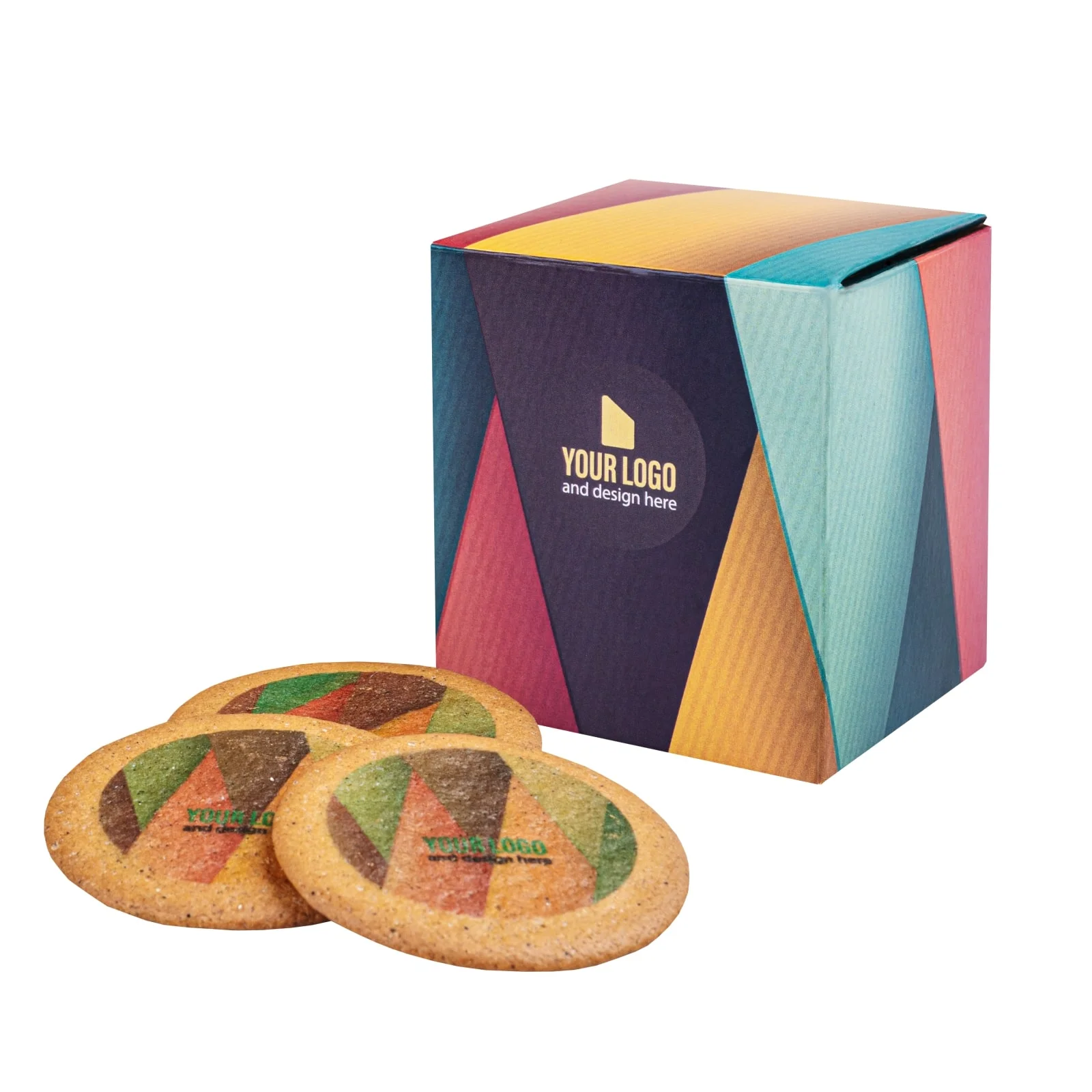 CIASTKA REKLAMOWE LOGO COOKIE BOX 6 SZTUK P136524Z