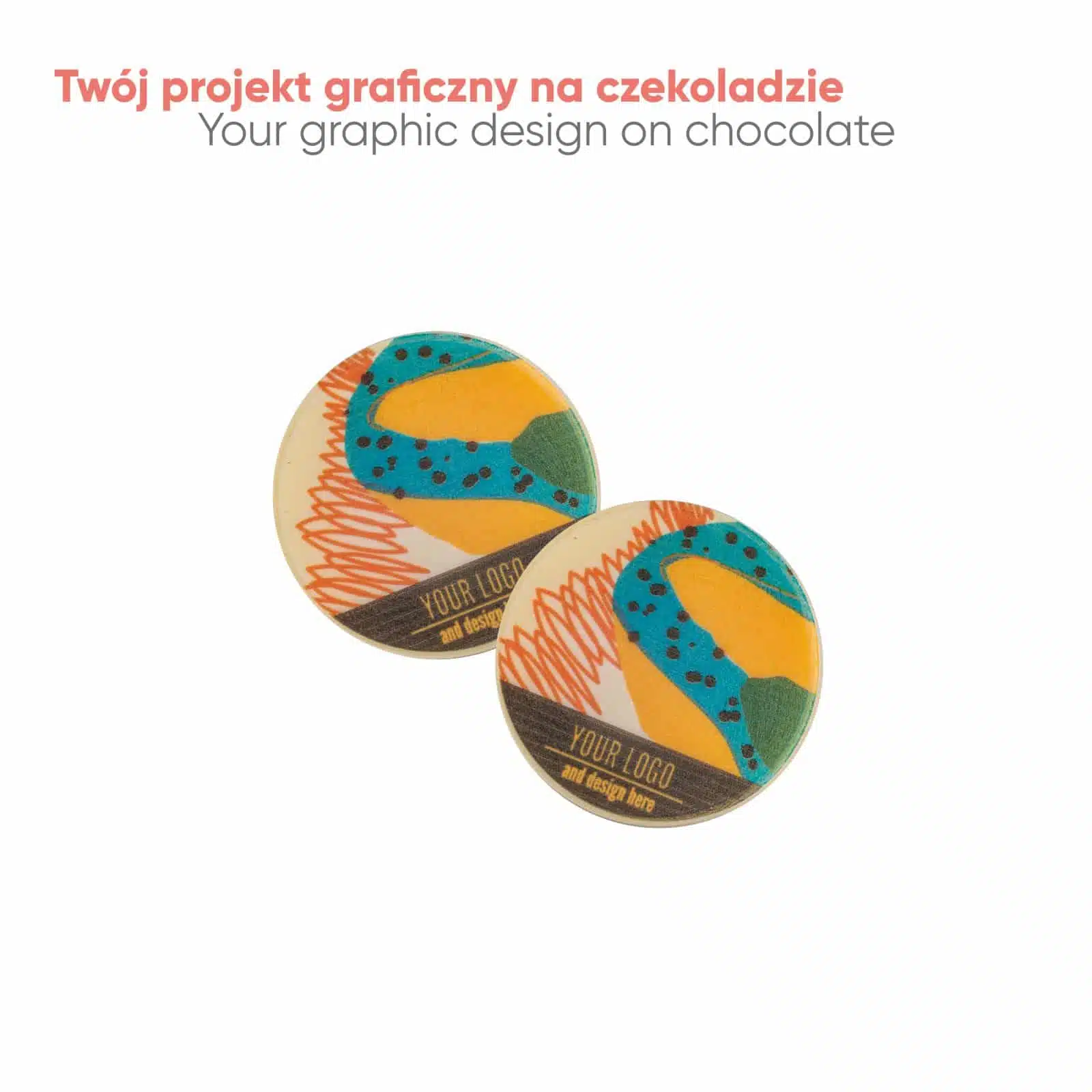 PRALINA Z NADRUKIEM CHOCO CIRCLE P136646Z