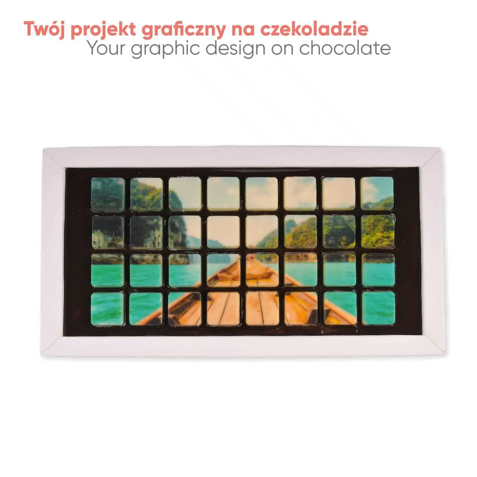 ZESTAW CZEKOLADEK CHOCO TEXT 4 LINIE PRINT P137123Z