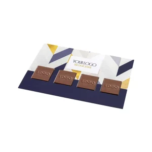 ZESTAW CZEKOLADEK WYSYŁKOWYCH Z LOGO KWADRAT P136962Z SL-0281C